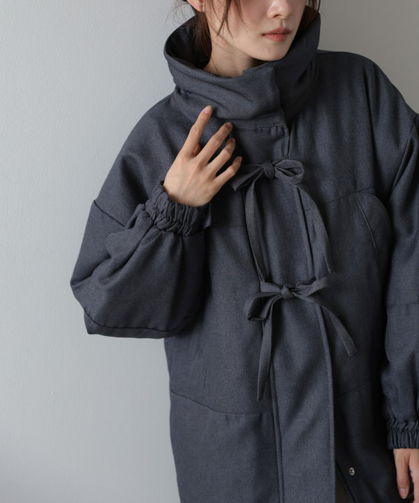 中綿フロントリボンモンスターコート
