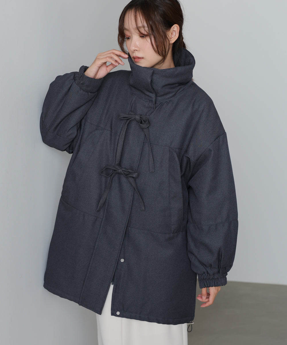 中綿フロントリボンモンスターコート