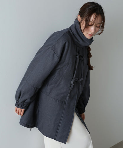 中綿フロントリボンモンスターコート
