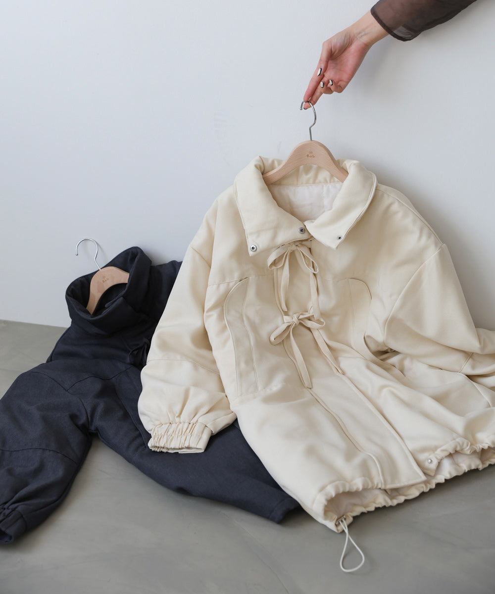 中綿フロントリボンモンスターコート