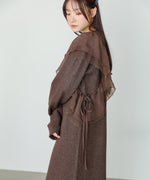 【S・M・Lサイズ】アシンメトリーフリルニットワンピース