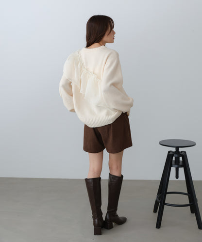 エニーウェイフリルニットトップス