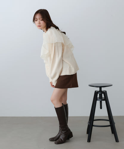 エニーウェイフリルニットトップス