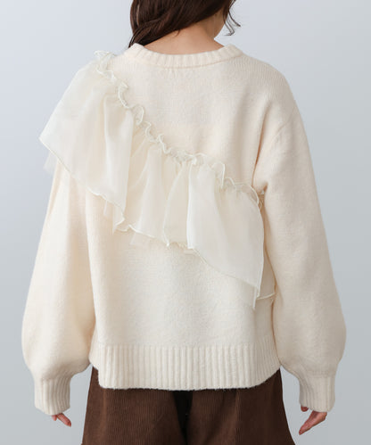 エニーウェイフリルニットトップス