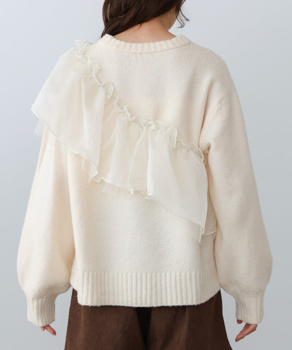 エニーウェイフリルニットトップス