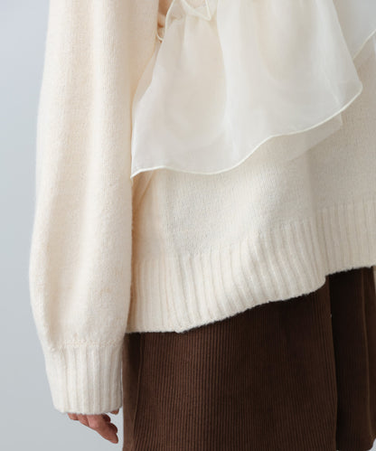 エニーウェイフリルニットトップス