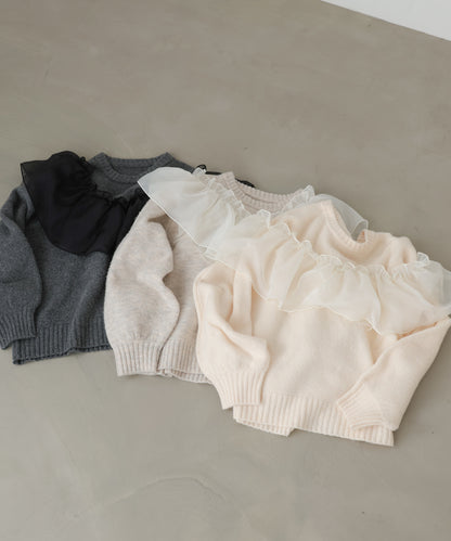 エニーウェイフリルニットトップス