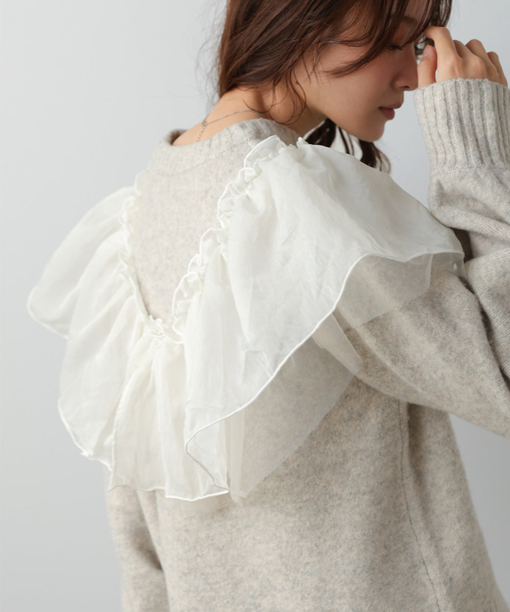 エニーウェイフリルニットトップス
