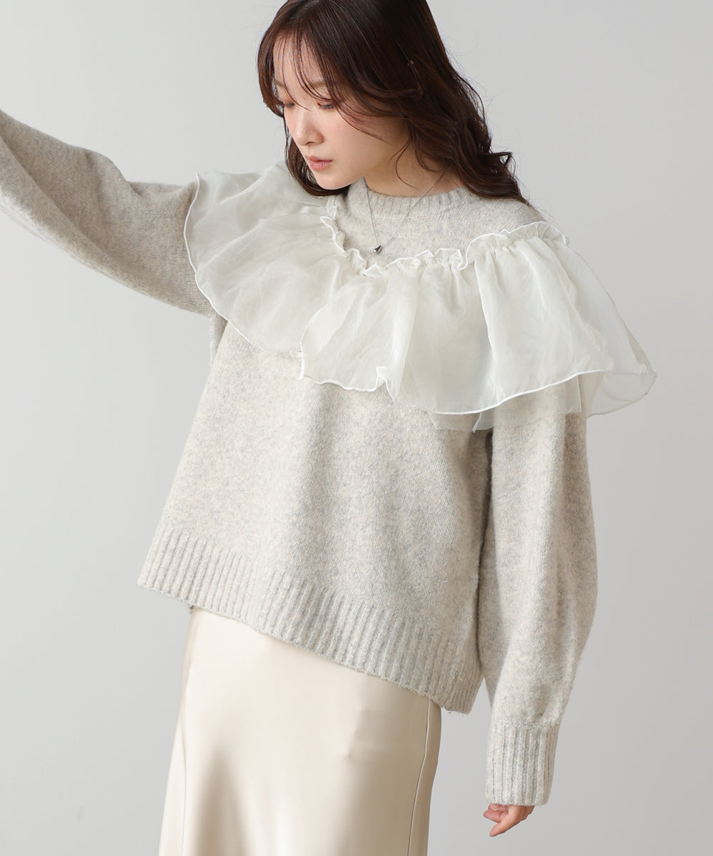 エニーウェイフリルニットトップス