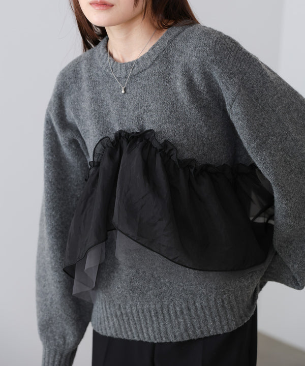 エニーウェイフリルニットトップス