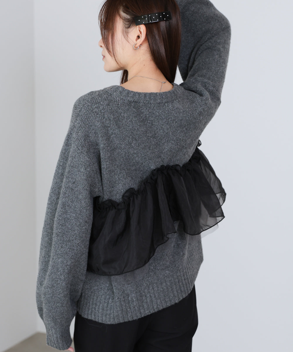 エニーウェイフリルニットトップス