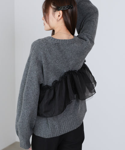 エニーウェイフリルニットトップス