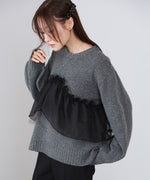 エニーウェイフリルニットトップス