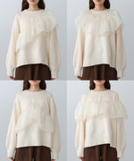 エニーウェイフリルニットトップス