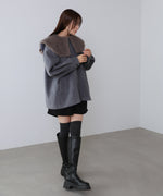 2WAYビッグカラーハーフコート