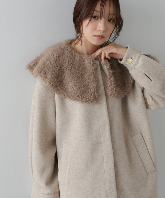 2WAYビッグカラーハーフコート