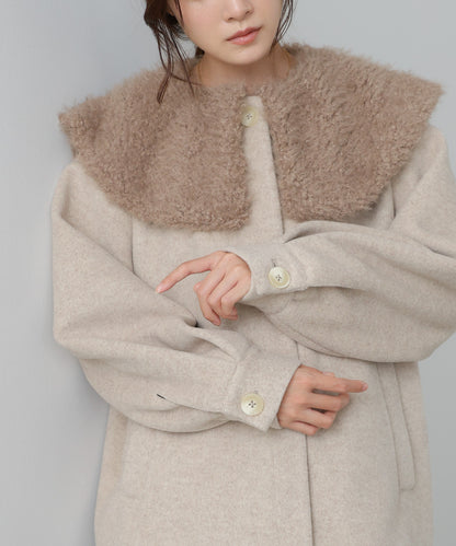 2WAYビッグカラーハーフコート