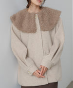 2WAYビッグカラーハーフコート