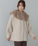 2WAYビッグカラーハーフコート