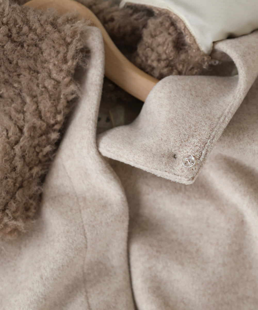 2WAYビッグカラーハーフコート