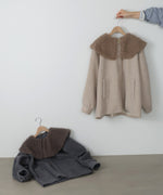 2WAYビッグカラーハーフコート