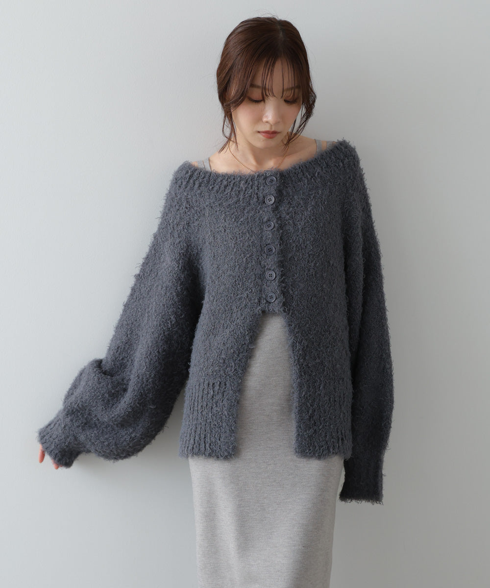 バブ（Bab）/【S・Mサイズ展開】前後2WAYニットカーディガン＋ニットキャミワンピース S・Mサイズ展開】前後2WAYニットカーディガン＋ニットキャミワンピース