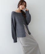 【S・Mサイズ展開】前後2WAYニットカーディガン＋ニットキャミワンピース