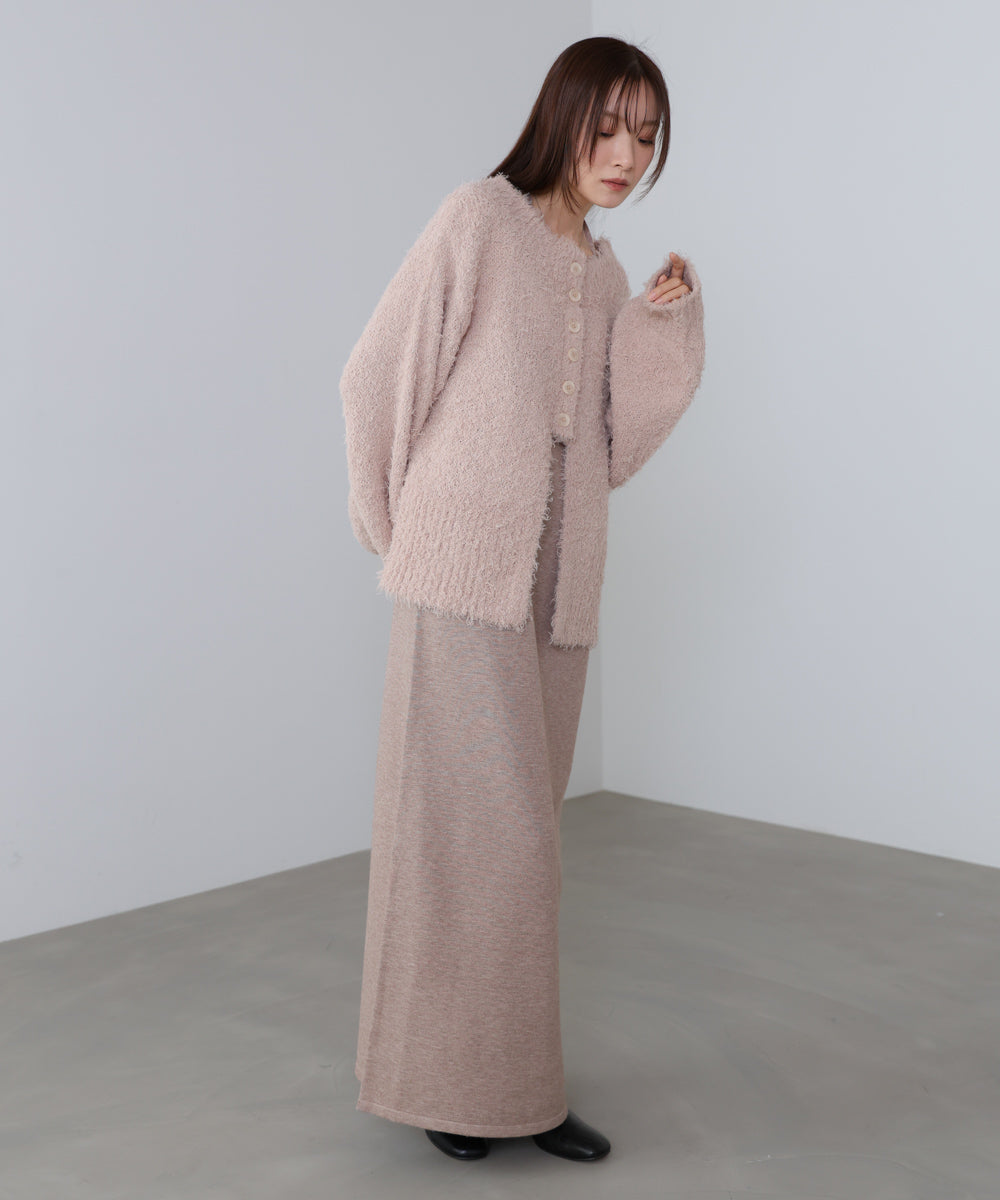 【S・Mサイズ展開】前後2WAYニットカーディガン＋ニットキャミワンピース