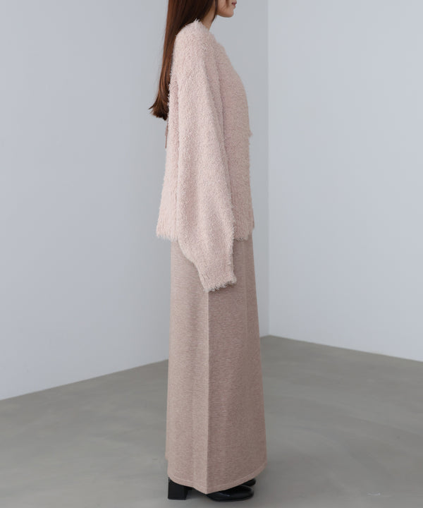 【S・Mサイズ展開】前後2WAYニットカーディガン＋ニットキャミワンピース