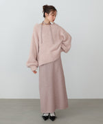 【S・Mサイズ展開】前後2WAYニットカーディガン＋ニットキャミワンピース