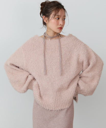 【S・Mサイズ展開】前後2WAYニットカーディガン＋ニットキャミワンピース