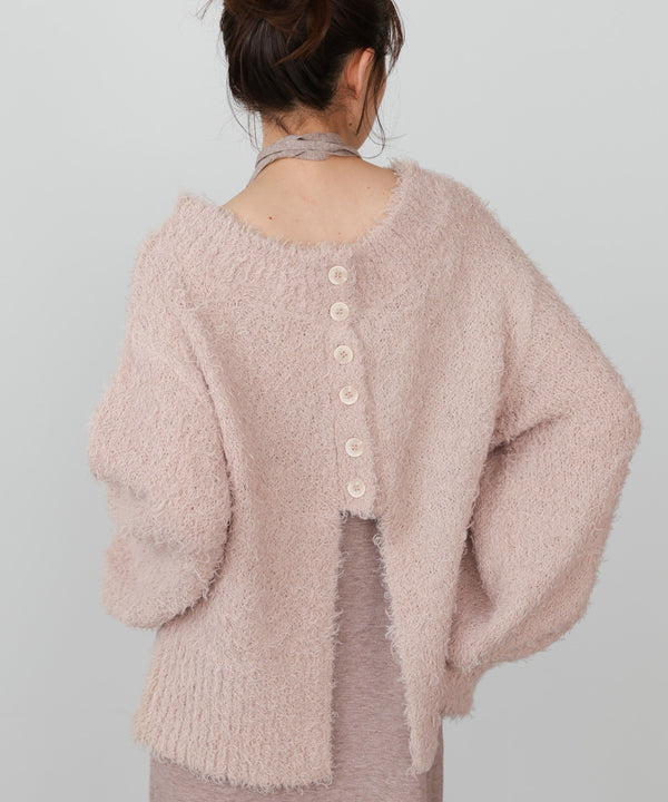 【S・Mサイズ展開】前後2WAYニットカーディガン＋ニットキャミワンピース