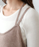 【S・Mサイズ展開】前後2WAYニットカーディガン＋ニットキャミワンピース