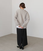 リバーシブルチュールレイヤードニット