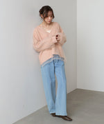 リバーシブルチュールレイヤードニット