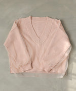 リバーシブルチュールレイヤードニット