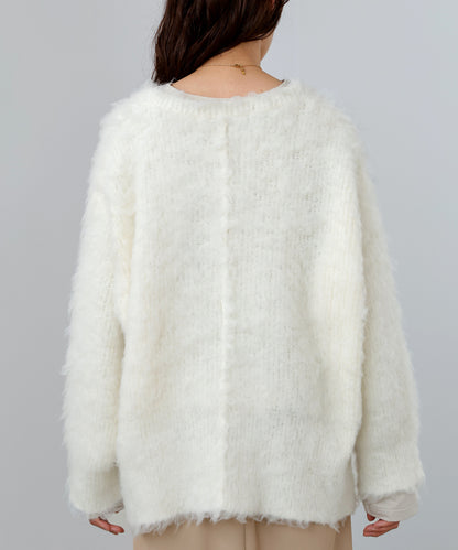 インナーセットキーネックケガキニットトップス