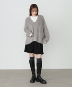 インナーセットキーネックケガキニットトップス