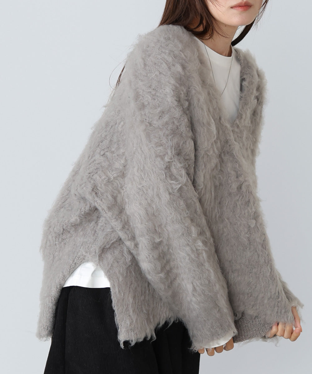 インナーセットキーネックケガキニットトップス