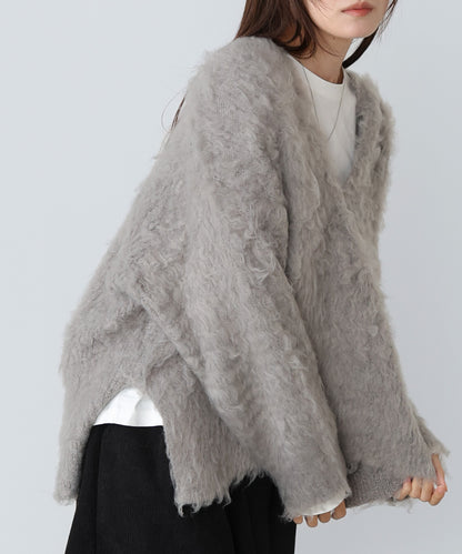 インナーセットキーネックケガキニットトップス