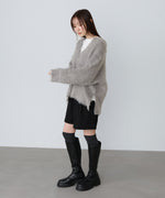 インナーセットキーネックケガキニットトップス