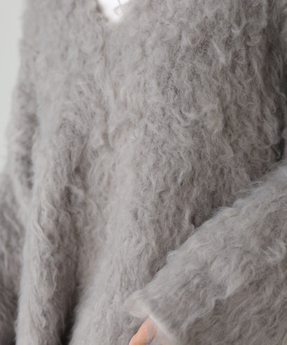 インナーセットキーネックケガキニットトップス