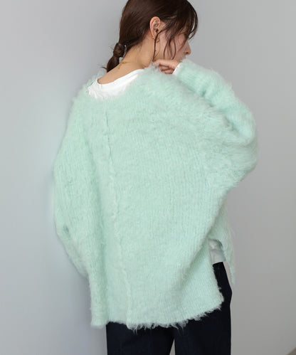 インナーセットキーネックケガキニットトップス