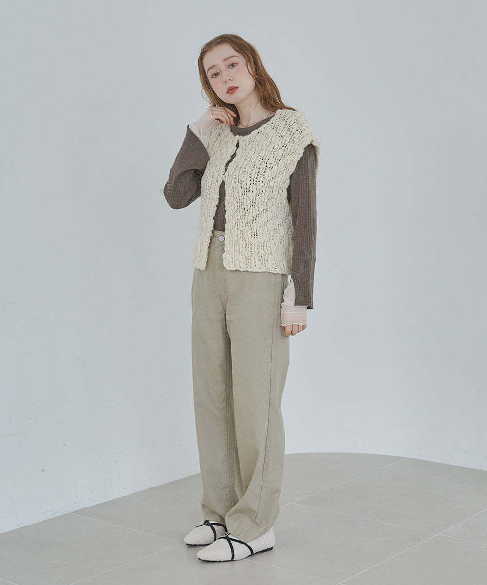 ハンドニットベスト