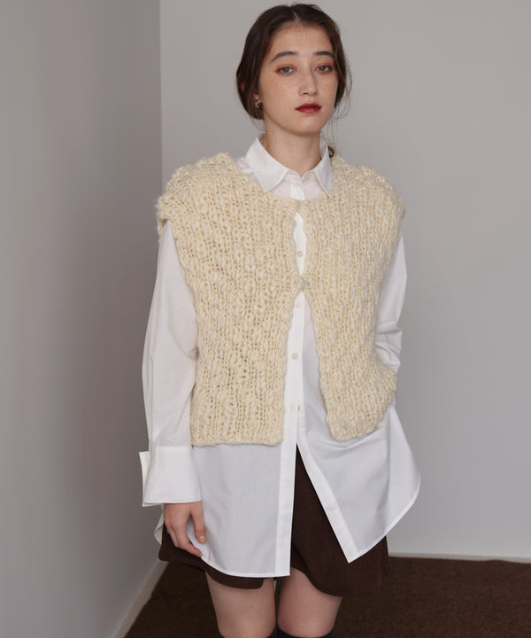 ハンドニットベスト