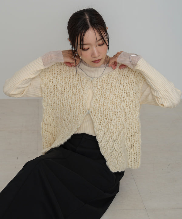 ハンドニットベスト