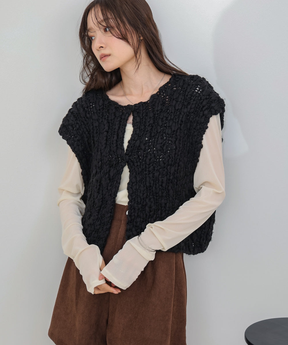 ハンドニットベスト