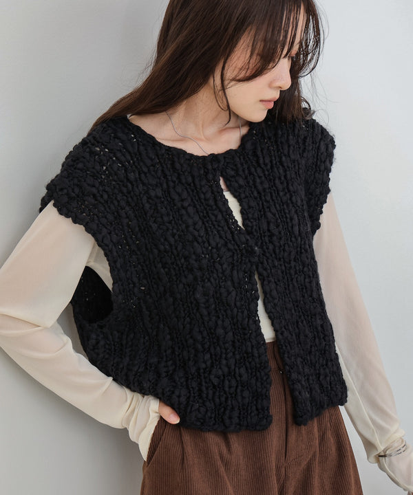 ハンドニットベスト