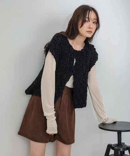 ハンドニットベスト