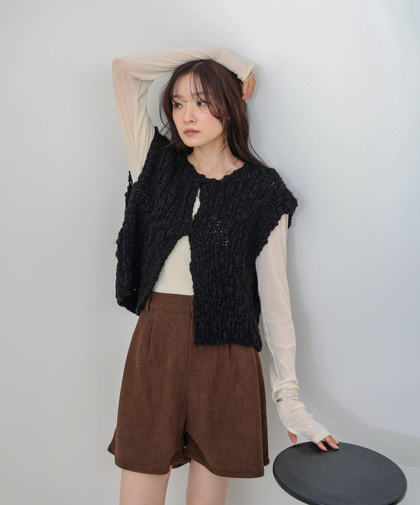 ハンドニットベスト